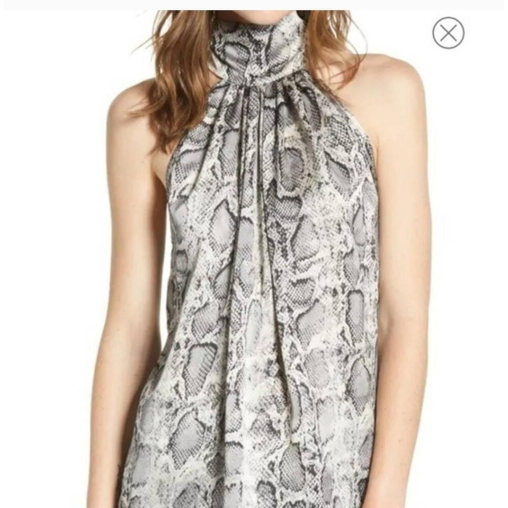 Bishop + Young Leopard Print Halter Sleeveless Bo… - image 6